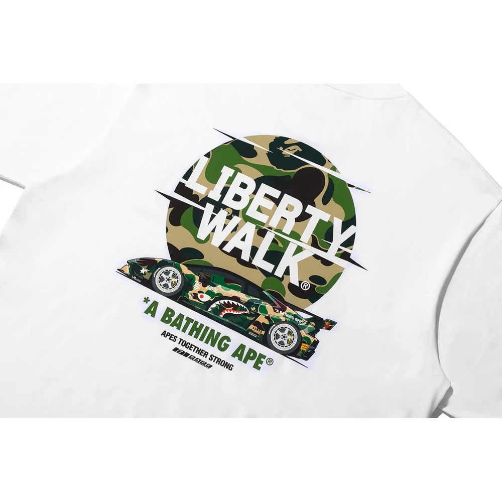BAPE x LBWK Camouflage Hinomaru Huracán T-shirt Liberty Walk JP(XL) US (L)